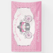 Banderoles Petite princesse, baby shower rose (Vertical)