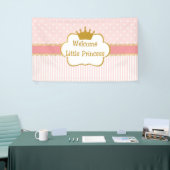 Banderoles Petite princesse bienvenue bébé (Salon professionnel)