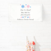 Banderoles Petite révélation de genre de flocon de neige (Insitu)