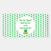 Banderoles Petite révélation de genre Leprechaun (Horizontal)