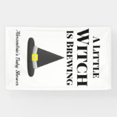 Banderoles Petite sorcière brasse la grossesse d'Halloween (Horizontal)