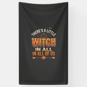 Banderoles Petite Sorcière Halloween Sorcière Conception de T
