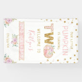 Banderoles Petites filles Citrouilles 2e Affiche de bienvenue (Horizontal)