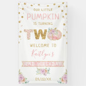 Banderoles Petites filles Citrouilles 2e Affiche de bienvenue (Vertical)