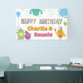 Banderoles Petits Monstres adorables Fête d'Anniversaire, N'I (Salon professionnel)