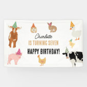Banderoles Petting Zoo Party Animals Barnyard Birthday Theme (Horizontal)