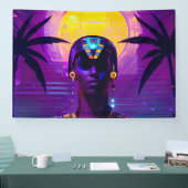 Banderoles Pharaon Synthwave (Salon professionnel)