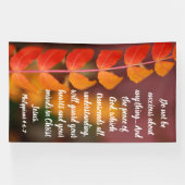 Banderoles Philippians 4:6–7 Autumn Peace Scripture Design (Horizontal)