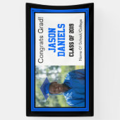 Banderoles Photo Blue and Black Grad One (Vertical)