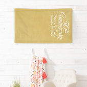 Banderoles Photo Booth Backdrop - 50e anniversaire du Mariage (En situation)