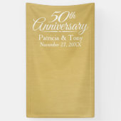 Banderoles Photo Booth Backdrop - 50e anniversaire du Mariage (Vertical)
