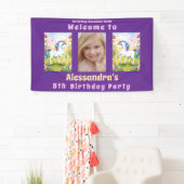Banderoles Photo d'anniversaire sur mesure de Magic Pastel (En situation)
