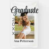 Banderoles Photo de diplômé classique moderne ajouter année n (Vertical)