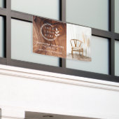 Banderoles Photo de logo de menuiserie en bois moderne élégan (Bâtiment extérieur)