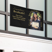 Banderoles Photo de remise de diplôme professionnelle en or e (Bâtiment extérieur)