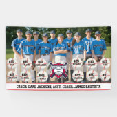Banderoles Photo d'équipe de baseball (Horizontal)