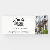 Banderoles Photo d'ouverture du logo d'entreprise personnalis (Horizontal)