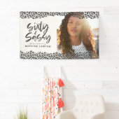 Banderoles photo Empreinte de léopard de soixante et soixante (En situation)