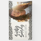 Banderoles photo Empreinte de léopard de soixante et soixante (Vertical)