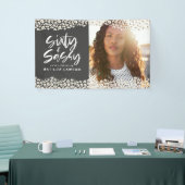 Banderoles photo Empreinte de léopard de soixante et soixante (Salon professionnel)