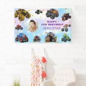 Banderoles Photo Enfants Monster Trucs garçon Fête d'annivers (En situation)