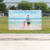 Banderoles Photo et texte personnalisés - Votre propre design (En situation)