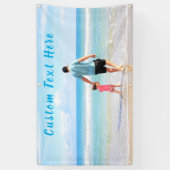 Banderoles Photo et texte personnalisés - Votre propre design (Vertical)