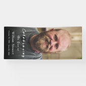 Banderoles Photo funéraire moderne | Célébration de la vie (Horizontal)