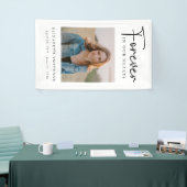 Banderoles Photo funéraire pour toujours dans nos coeurs Priè (Salon professionnel)