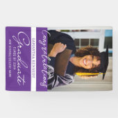 Banderoles Photo Graduation Congrats Grad 2023 Purple (Horizontal)
