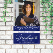 Banderoles Photo Graduation Congrats Grad Class Of 2023 Bleu