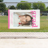 Banderoles Photo Graduation Party Élégant Script moderne (En situation)