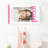 Banderoles Photo Graduation Party Élégant Script moderne (En situation)