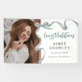 Banderoles Photo Green Bow à la mode (Horizontal)