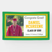 Banderoles Photo Green et Gold Grad One (Horizontal)