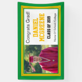 Banderoles Photo Green et Gold Grad One (Vertical)