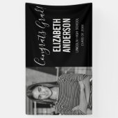 Banderoles Photo minimaliste noir et blanc (Vertical)