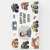 Banderoles Photo moderne | Camions Monster Enfants Fête d'ann (Vertical)