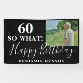 Banderoles Photo moderne Funny 60th Birthday Party (Horizontal)