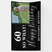 Banderoles Photo moderne Funny 60th Birthday Party (Vertical)