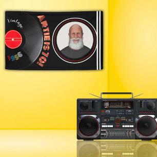 Banderoles Photo vinyle rétro pour 70e anniversaire de 1956