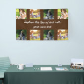 Banderoles photocollage et texte (Salon professionnel)