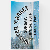 Banderoles Photographe - beautiful Winter Park + your ideas (Vertical)