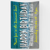 Banderoles Photographie à la PLAGE + vos idées (Vertical)