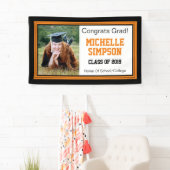 Banderoles Photographie noir et orange Grad One (En situation)