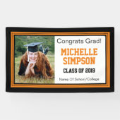 Banderoles Photographie noir et orange Grad One (Horizontal)