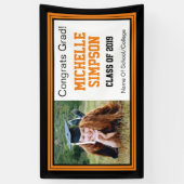 Banderoles Photographie noir et orange Grad One (Vertical)