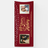 Banderoles Photos du 40e anniversaire des feux de rubis (Vertical)