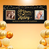 Banderoles Photos du 50e anniversaire | Noir & Or