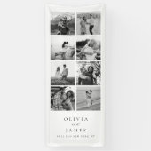 Banderoles Photothèque moderne noir et blanc Mariage (Vertical)